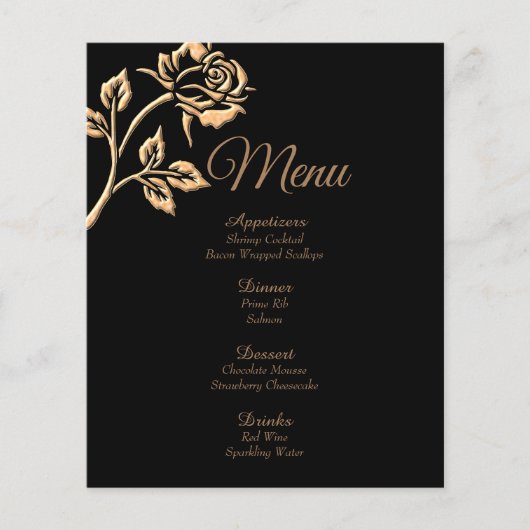 Einfache Gold-Rose (Vorderseite)