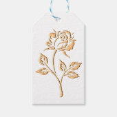 Einfache Gold-Rose Geschenkanhänger (Vorderseite)