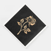 Einfache Gold-Rose Serviette (Ecke)