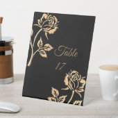 Einfache Gold-Rose Sockelschild (In SItu)