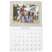 Einfache Gold Script Frohe Weihnachten 2 Foto Coll Kalender (Jan 2026)