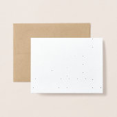 Einfache Gold Silver Moderne Abstrakte Wave Lines Folienkarte (Rückseite mit Umschlag)