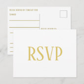 Einfache Gold - UAWG/Abendessen Postkarte (Vorne/Hinten)