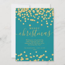 Einfache GOLD Weihnachtsfeiertage Glitzer Aquamari