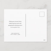 Einfache GOLD Weihnachtsfeiertage Glitzer Lila Feiertagspostkarte (Rückseite)