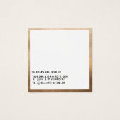 Einfache Gold-White-Border-Grafikkarte (Rückseite)