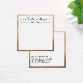 Einfache Gold White Curring Display Card (Schreibtisch)