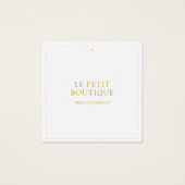 Einfache Gold-White-Kleidung Preis-Markierung (Vorderseite)