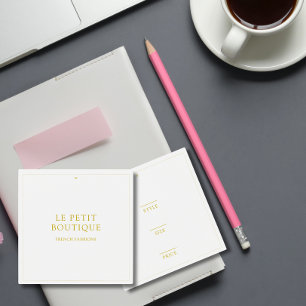 Einfache Gold-White-Kleidung Preis-Markierung