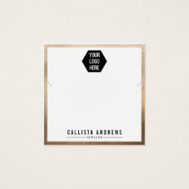 Einfache Gold-White-Logo-Netzwerkkarte