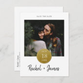 Einfache Goldaufkleber Postkarte (Vorne/Hinten)