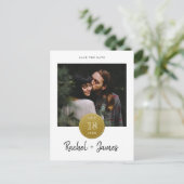 Einfache Goldaufkleber Postkarte (Stehend Vorderseite)