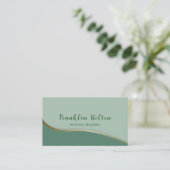 Einfache goldene Abstrakte Wolkenstruktur Visitenkarte (Stehend Vorderseite)