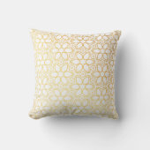 Einfache goldene Blume Kopfkissen Kissen (Vorderseite)