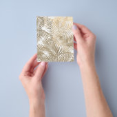 Einfache goldene Wasserfarbe moderne tropische Pal Flyer (Gruppe)