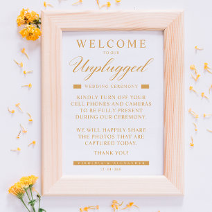 Einfache Goldene Wirkung Minimalistisches, nicht f Poster