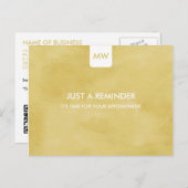 Einfache Goldenrod Chic Erinnerung QR Code Postkarte (Vorne/Hinten)
