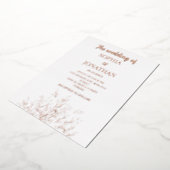 Einfache Goldfolie Blätter Einladung Hochzeitfolie (Gedreht)