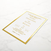 Einfache Goldfolie Folieneinladung (Gedreht)