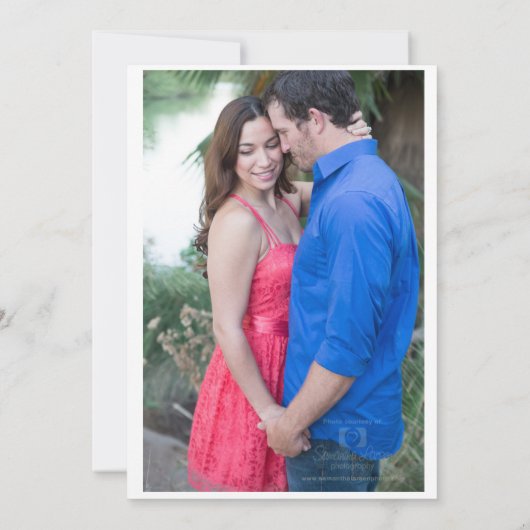 Einfache Goldgrenzeneinladung Einladung (Rückseite)