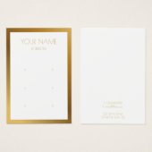 Einfache Goldgrenzensichtkarte (Vorne & Hinten)