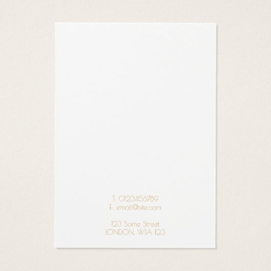 Einfache Goldgrenzensichtkarte (Rückseite)