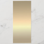 Einfache Goldhochzeit Menükarte (Rückseite)