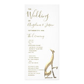 Einfache Goldhochzeit Werbekarte (Vorne)