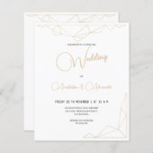 Einfache Goldhochzeit zum günstigen Preis. (Vorne/Hinten)