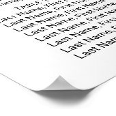 Einfache Goldkalligrafie-Hochzeitskarte Poster (Ecke)