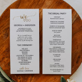 Einfache Goldkalligraphie, die wir zum Hochzeitspr Programm