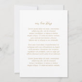 Einfache Goldmedaille Moderne Foto Hochzeit Save The Date (Rückseite)