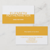 Einfache Goldplatten-Visitenkarte Visitenkarte (Vorne/Hinten)