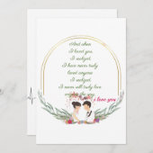 Einfache Goldrahmen Ferienkarte Ankündigung (Vorne/Hinten)