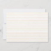 Einfache Goldrahmen-Hochzeitseinladungen - säubern Einladung (Rückseite)