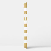 Einfache Goldstreifen im weißen Hintergrund Case-Mate iPhone Hülle (Rückseite / Rechts)