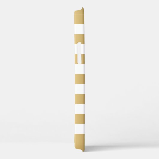 Einfache Goldstreifen im weißen Hintergrund Case-Mate iPhone Hülle (Rückseite / Rechts)