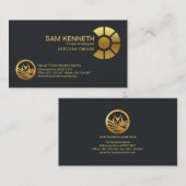 Einfache Goldteleskopie-Eye-Privatdetektion Visitenkarte (Vorne/Hinten)