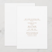 Einfache Goldtext-Einladung Einladung (Vorne/Hinten)