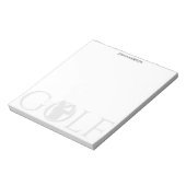 Einfache Golf Fan Personal Stationierung Notizblock (Rotiert)