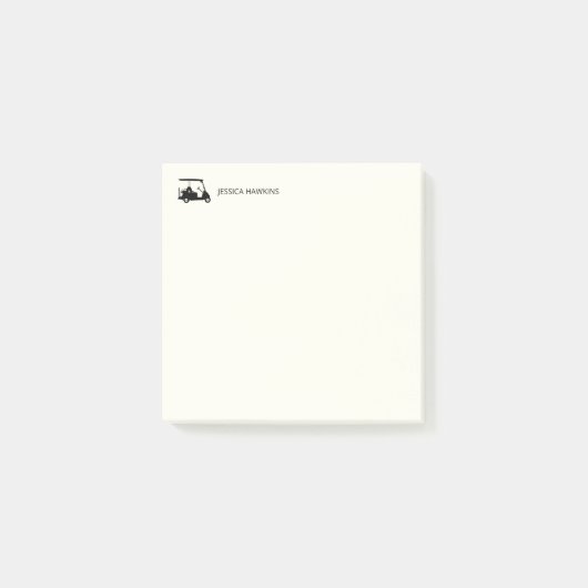 Einfache Golf Fan Personal Stationierung Post-it Klebezettel (Vorderseite)