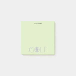 Einfache Golf Fan Personal Stationierung Post-it Klebezettel