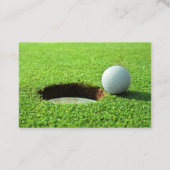 Einfache Golf-Trainer-Termin-Karten Terminkarte (Rückseite)