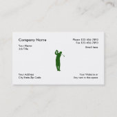 Einfache Golf-Visitenkarten Visitenkarte (Vorderseite)