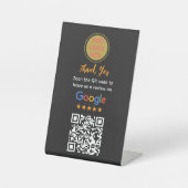 Einfache Google-Bewertungsanfrage | modernes Klein Sockelschild (Vorderseite)