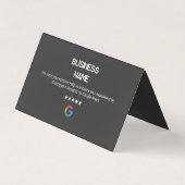 Einfache Google Review Cards Visitenkarten (Vorderseite)