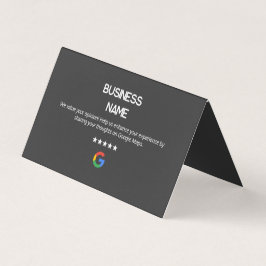 Einfache Google Review Cards Visitenkarten