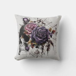 Einfache gotische Rose und Halloween-Party Kissen