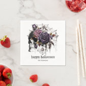 Einfache gotische Rose und Halloween-Party Serviette (Beispiel)