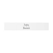 Einfache gotische Schwarz-Weiß-Eleganz Einladungsbanderole (Flach)